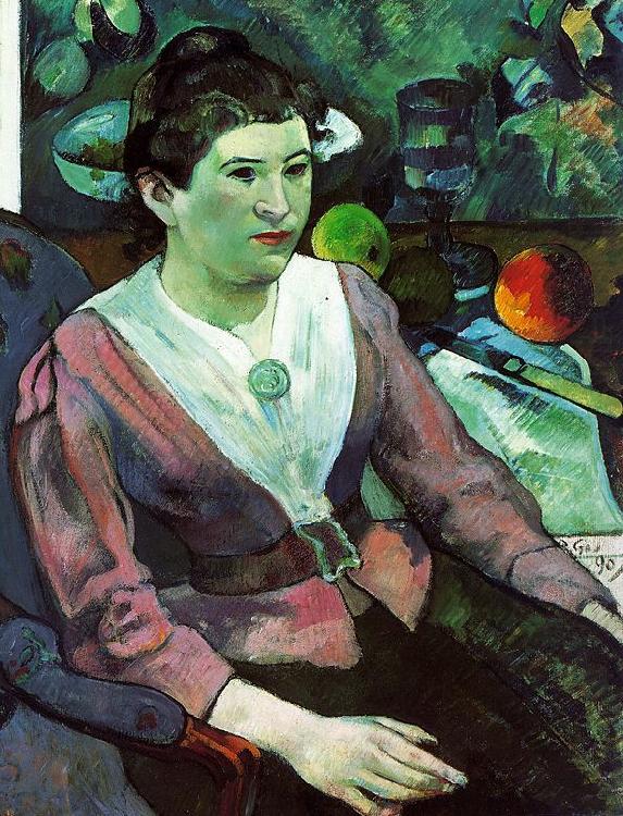 Paul Gauguin Portrait of a Woman with a Still Life by Cezanne china oil painting image
